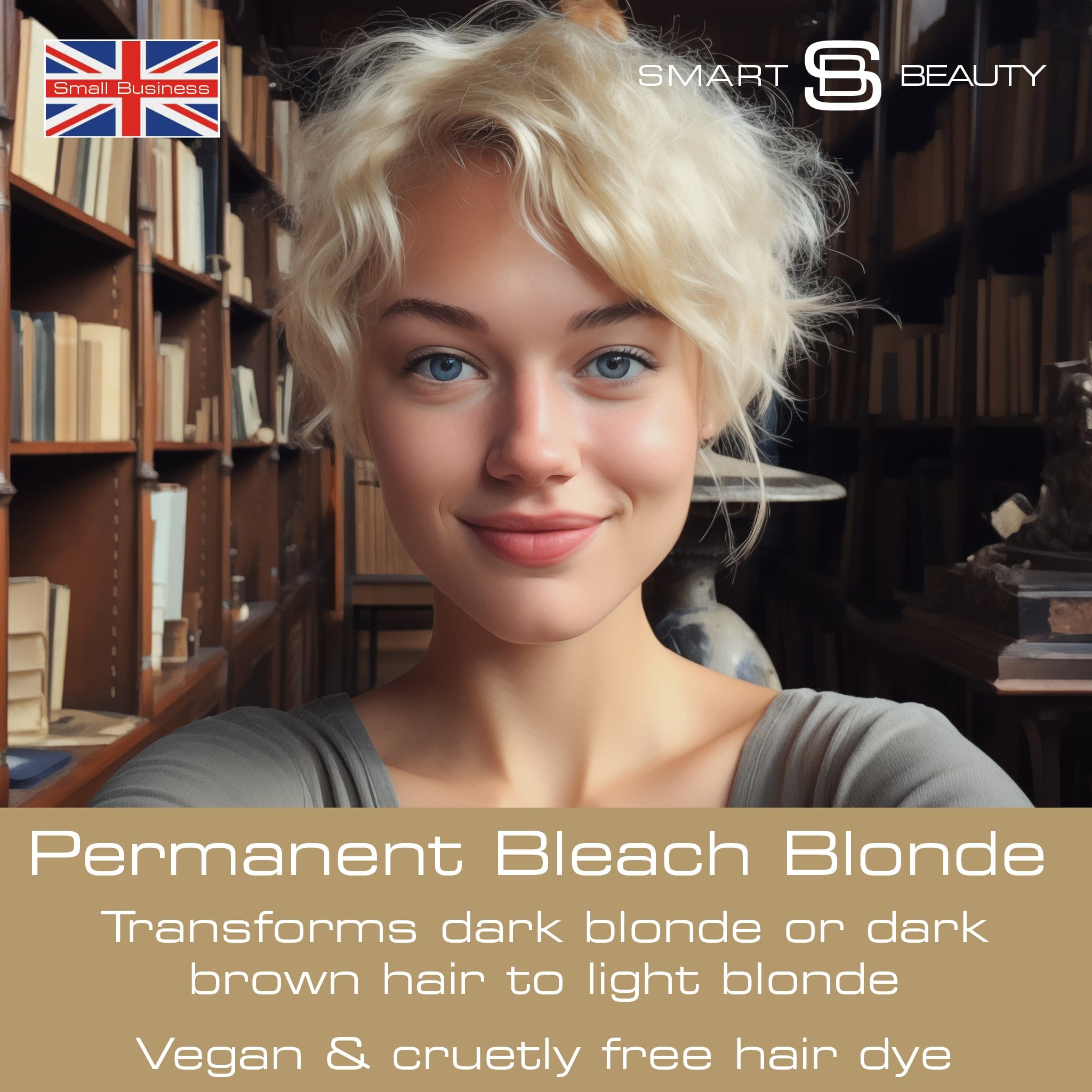 Kit de décoloration Blond platine n°1 pour cheveux foncés avec deux sachets de soin toner platine