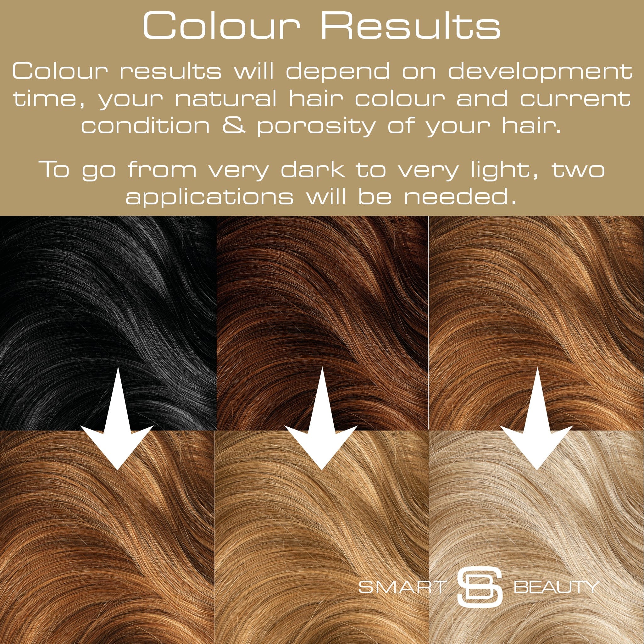 Kit de décoloration Blond platine n°1 pour cheveux foncés avec deux sachets de soin toner platine