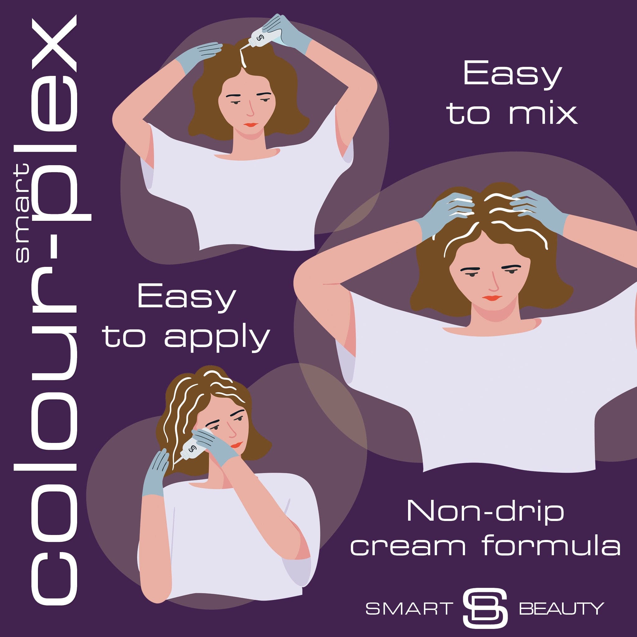 Pro Finish Bundle Pack - Amethyst Purple Hair Dye &amp; Colour Refresher - Permanent Hair Colour with Maintenance Colour Booster