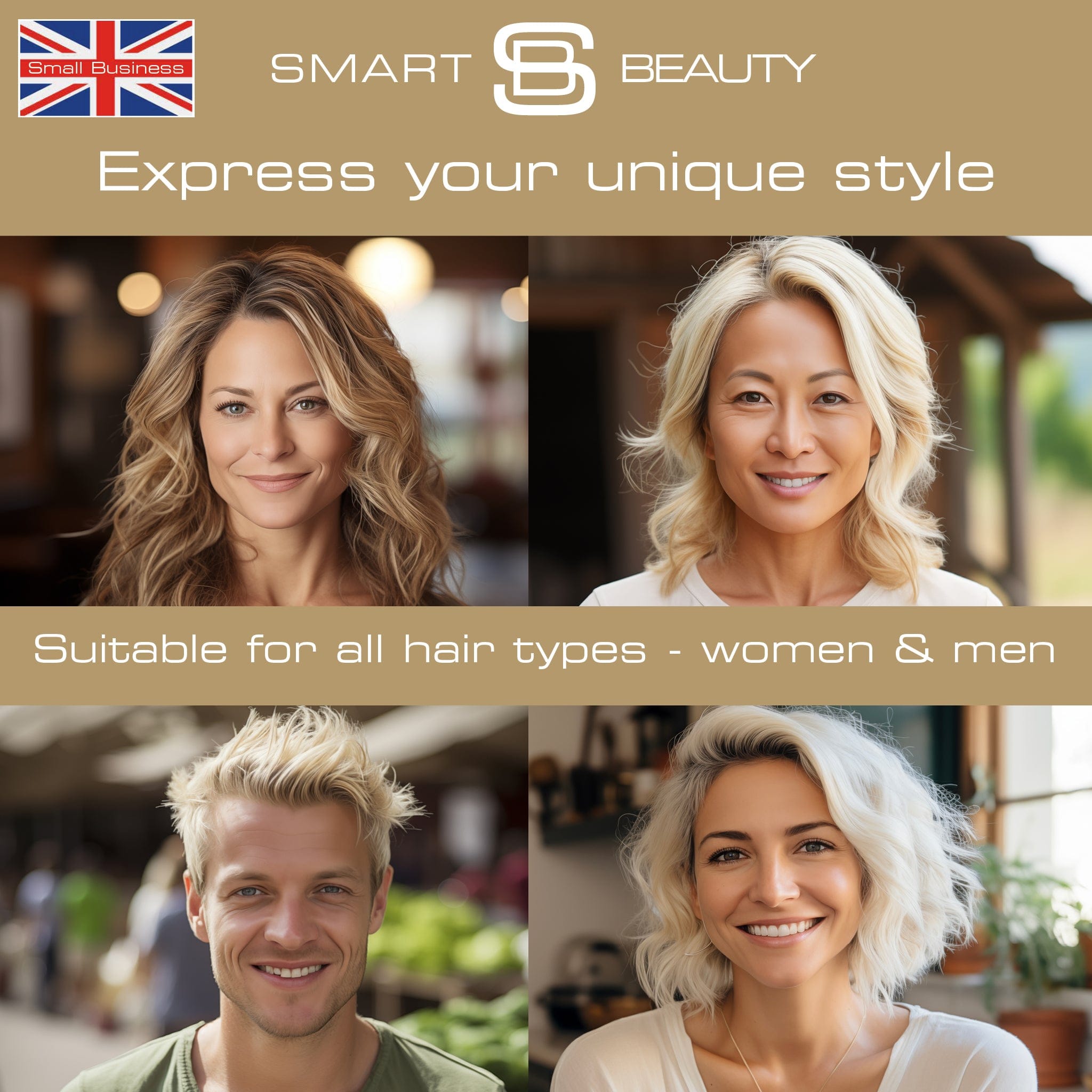 Kit de décoloration Blond platine n°1 pour cheveux foncés avec deux sachets de soin toner platine