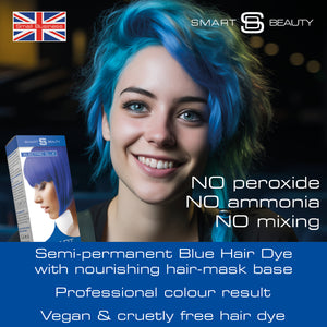 Electric Blue Vibrant Semi-permanent Hair Colour