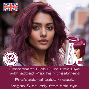 Rich Plum Hair Dye | Permanent Hair Colour