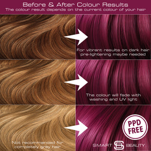 Rich Plum Hair Dye | Permanent Hair Colour