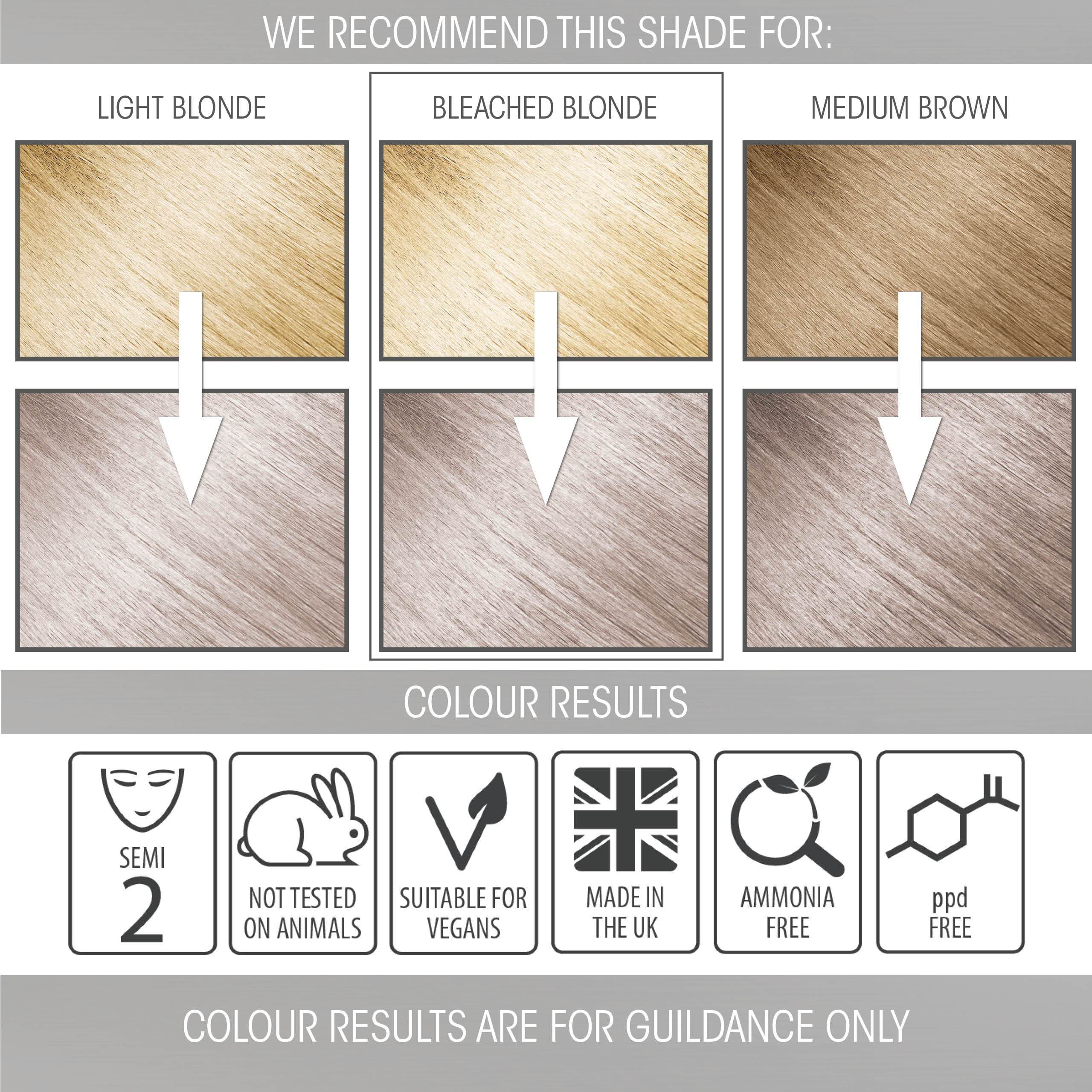 Silbergraue Pastell-Haarfarbe | Semi-permanente Haarfarbe