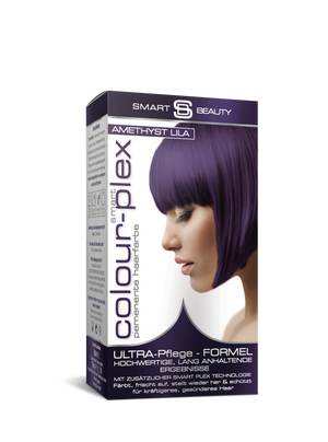 Bundle Pack Amethyst Purple Permanent Hair Dye, plus Colour Refresher Cream