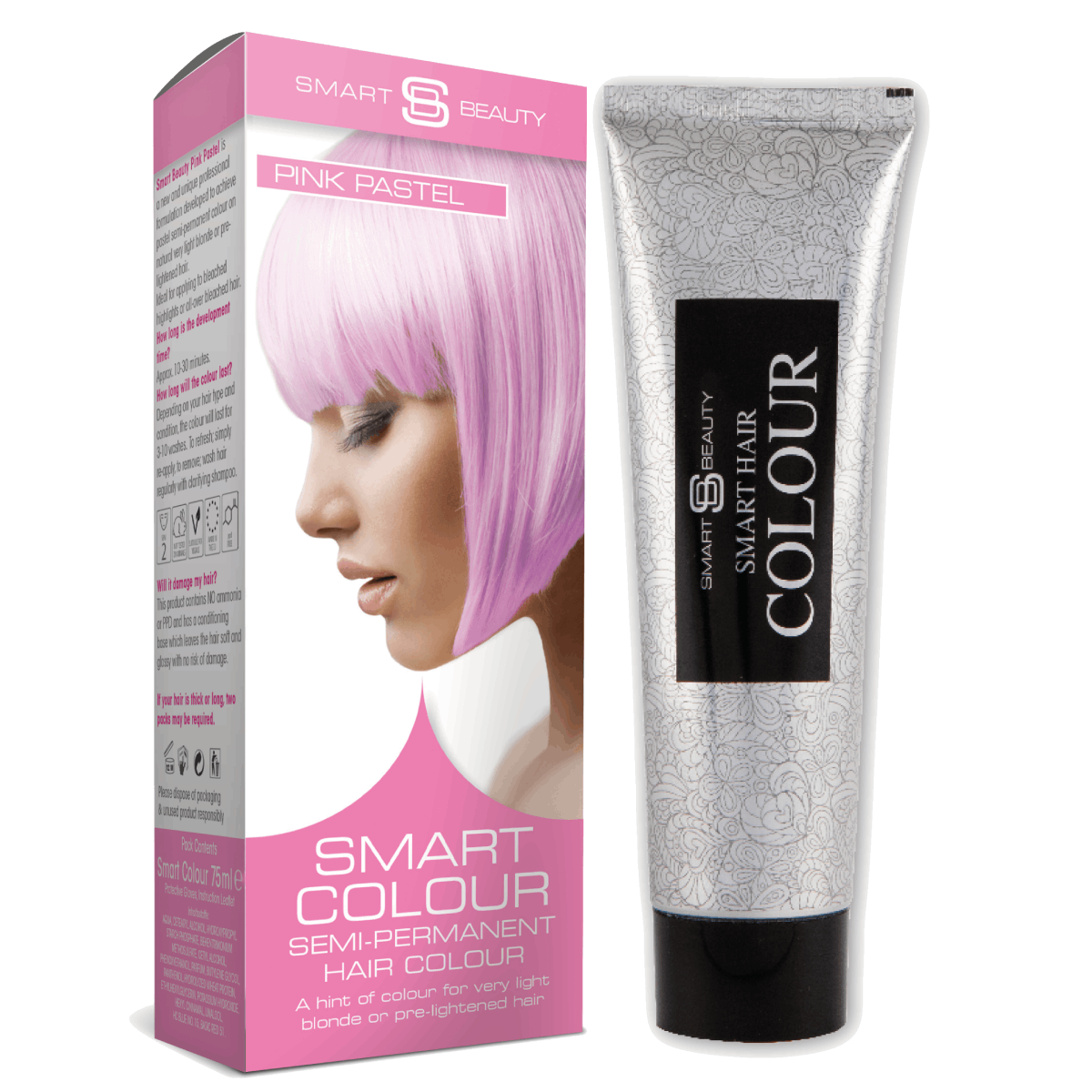 Candy Floss Pink Pastel Hair Dye | Semi-permanent Hair Colour